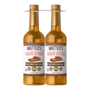 Matteos English Toffee Flavoured Coffee Syrup